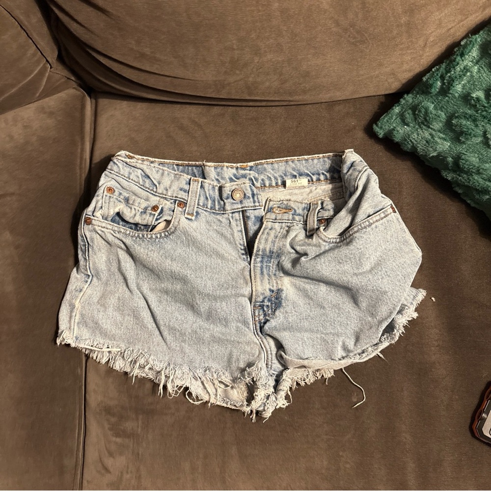 Levi's Light Blue Jean Shorts